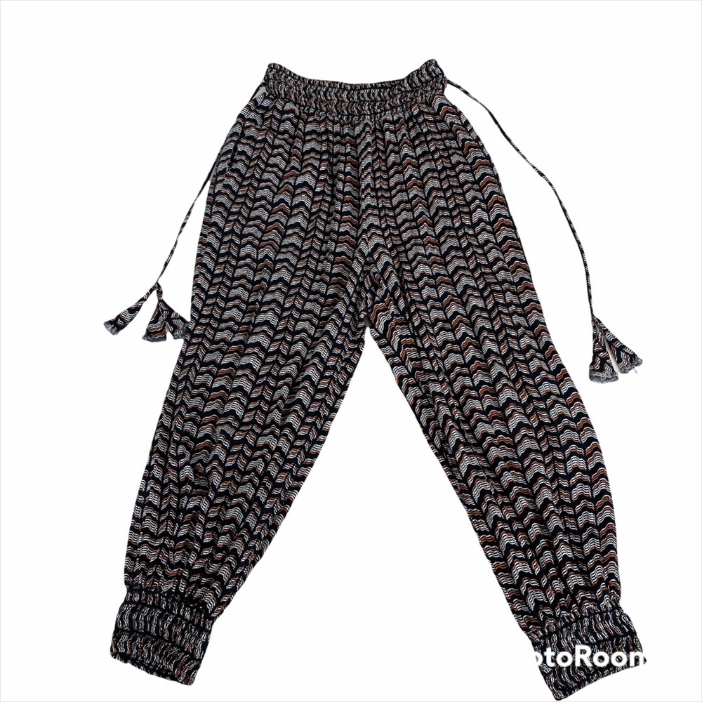 By Anthropologie Tassel-Tie Capri Pants Women XS